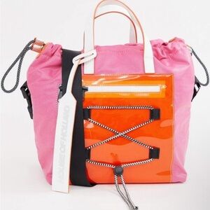 Pink and Orange Tote Bag